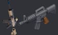 create printable 3d gun models, sniper rifles, pistols, and fps game weapon