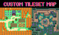 create 2d top down pixel art tilesets, tile maps and rpg game assets