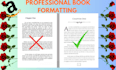 do manuscript formatting, developmental edit romance book