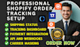 setup shopify order tracking aftership track123 17track tracktor trackingmore