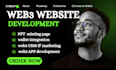 build web3 interactive website, nft website, nft landing page, nft app building