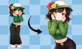 draw your roblox character into an anime style pfp