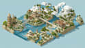 draw a unique vector or isometric map