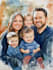 make watercolor family portrait