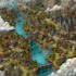 create a fantasy map illustration for map