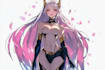 create aesthetic anime character illustration