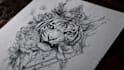 develop custom tattoo design, sketch