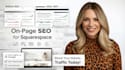 setup squarespace website seo, domain, contact form, design squarespace