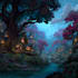 draw magical fantasy world concept for games