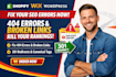 fix technical SEO 404 errors broken link 301 redirect and canonicals for website