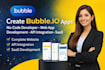 create bubble io app nocode developer web app development api integration saas