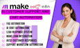 build ai customer support chatbot automation and chat workflows using make com