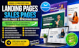 create a lead generating sales funnel on clickfunnels, gohighlevel, getresponse