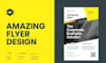 create unique and attractive flyer design