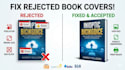 fix error, modify, resize rejected book cover for amazon KDP