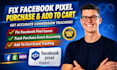 fix facebook pixel purchase conversion tracking and add to cart event tracking