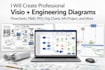 create microsoft visio diagrams, flowcharts, pfd, and pid