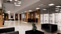 create realistic 3d lobby design for hotel, office or building design