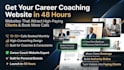 design career coach website, ama consulting, coaching website in 48 hours