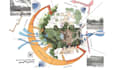 design architectural diagrams, site analysis and master plan renders