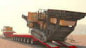 create 3d industrial construction equipment animation, crane lifting simulation