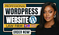 design professional law firm wordpress website for lawyer attorney using element