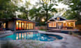 design pool patio garden with high quality 3d rendering