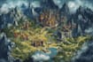 draw a wonderful custom fantasy map
