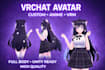 create custom vrchat avatar, vrm model, anime or furry 3d character