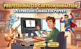 create stunning 2d cartoon animation videos with puppet rigging in adobe animate