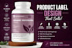 create packaging design and supplement label design, vitamins,  jar label