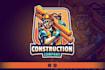 design beautiful masonry, building logo with satisfaction guaranteed