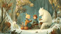 draw whimsical children book illustration
