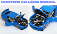 do custom lego design, 3d lego model, digital city moc build, manual instruction