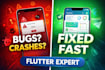 fix flutter bugs crashes firebase and API issues