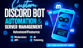 build a professional discord bot with custom features and UI