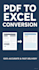 convert PDF to excel and do mls real estate data entry