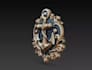sculpt baroque style emblem,rococo detailing,crest or badge cnc design,stl,gcode