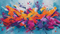 create graffiti pop art canvas designs and murals