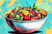 draw food and drink illustration