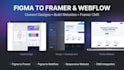 figma to framer, figma to webflow, framer website, webflow website, framer cms