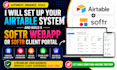 set up airtable automation and a softr web app for your business