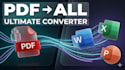 convert any PDF to word, excel, or PPT professionally