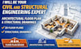 civil and structural engineering architectural floor plan and structural drawing