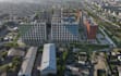 visualize 3d residential complex, real estate development,cgi communal courtyard
