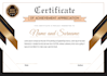 design professional certificate, diploma, award certificate and transcript