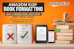 do amazon kdp book formatting ebook paperback book layout design