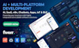 develop ai software, iot app, chatbot, saas, web and mobile apps with dashboard