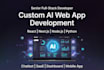 build ai website, web application development as full stack de