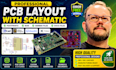 design pcb layout with schematic, footprints, bom, gerber files, docs files